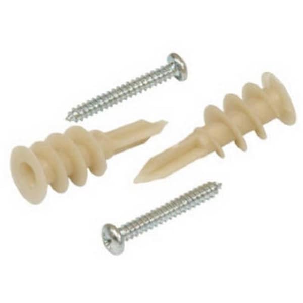 E-Z Ancor Screw Anchor, 1-1/4" L, Nylon